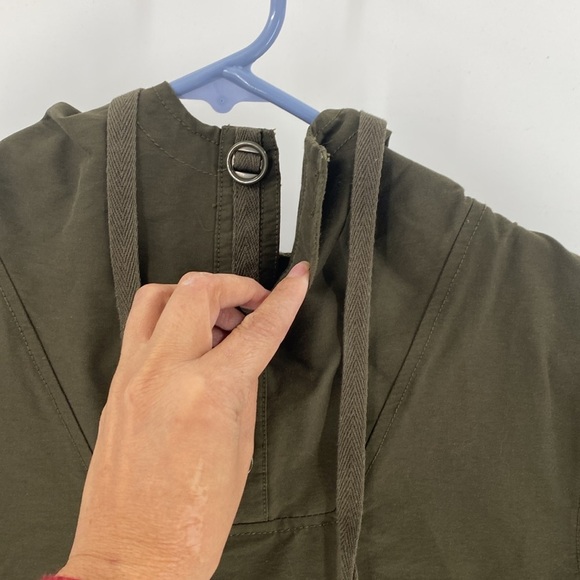 Modern Amusement Mens Green Long Sleeve Hooded Windbreaker Jacket pullover - Picture 8 of 11